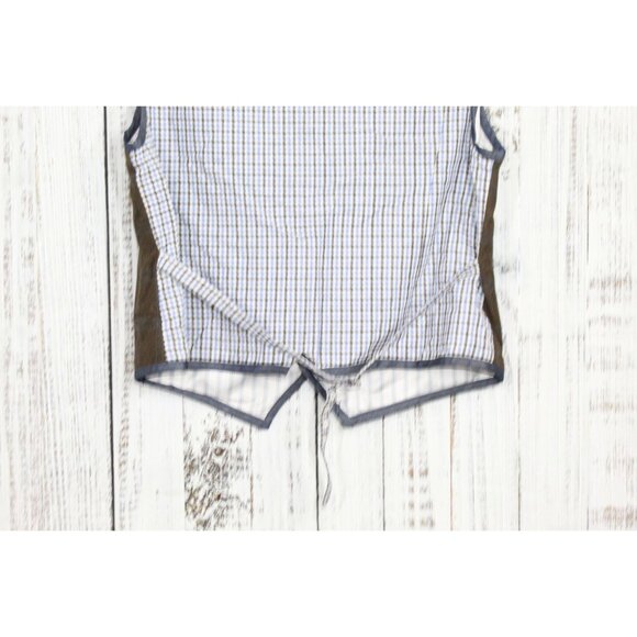 Scott James Tweed Checkered Waistcoat Vest Brown Size Large - Picture 10 of 11